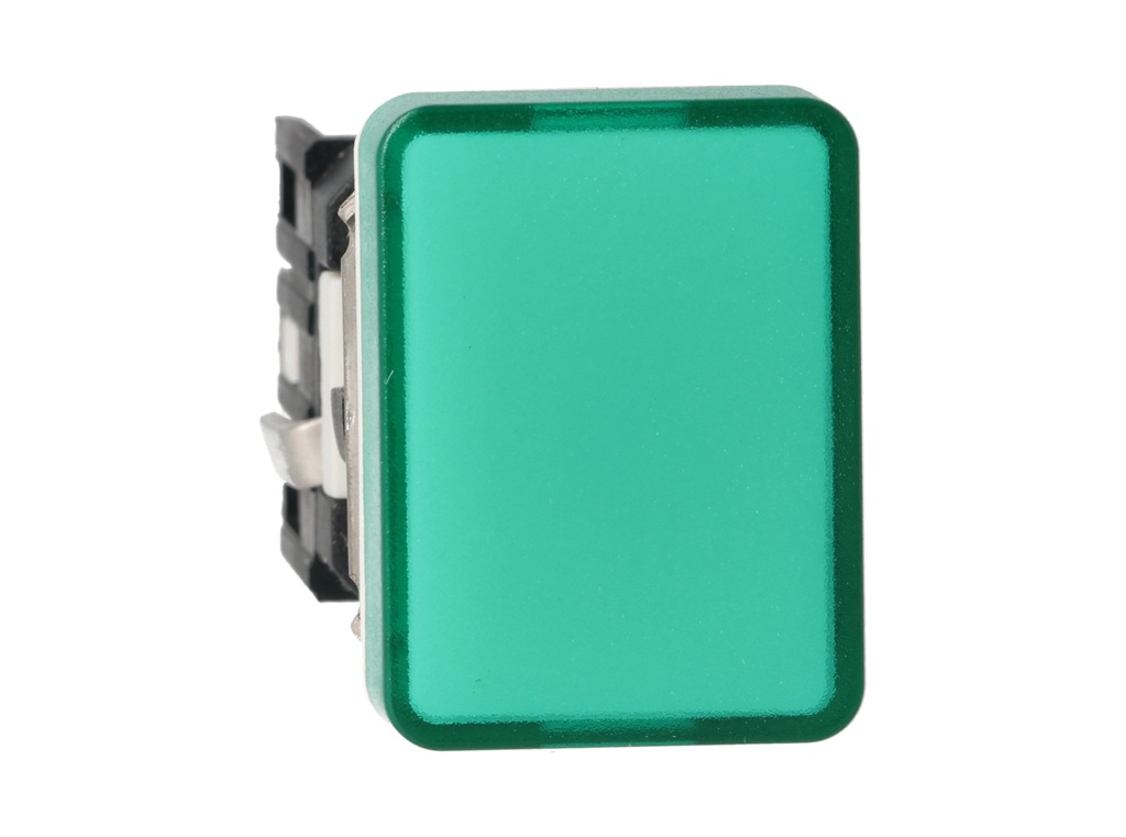 D090DXY — LAMPARA PILOTO 16mm CON LED, 24VCA/CD RECTANGULAR VERDE