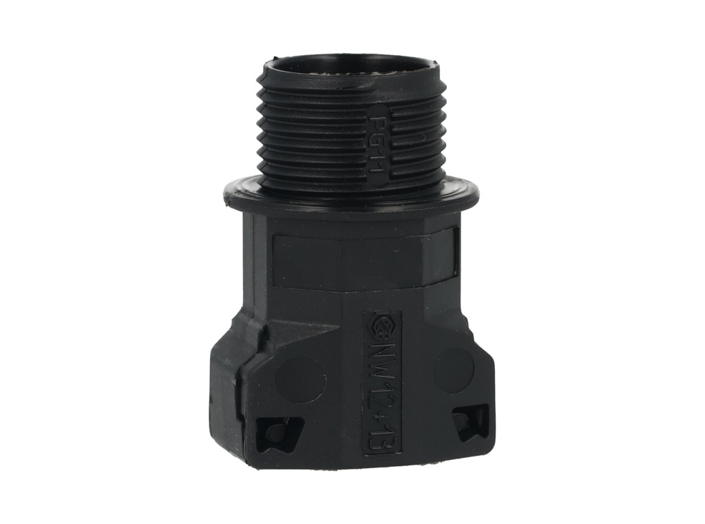 3805009 — CONECTOR RECTO PG11 PARA TUBO CORRUGADO DE 15.8mm DIAMETRO 12.7mm