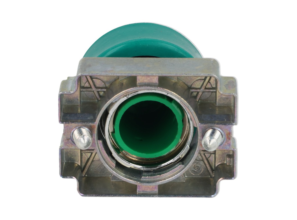 2AB3 — PULSADOR CON CAPUCHON DE GOMA 22MM VERDE