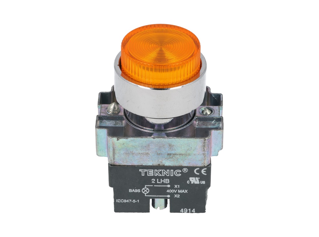 2ALP5LB-400 — PULSADOR IL SALIENTE NO INCLUYE LED 6, 12, 24, 48, 110, 230VCA/CD #MCB95*** (***=VOLTA