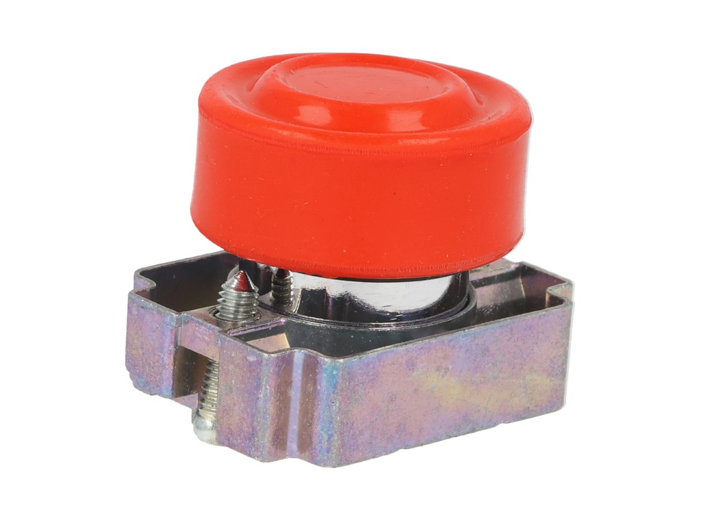 2AB4 — PULSADOR CON CAPUCHON DE GOMA 22MM ROJO