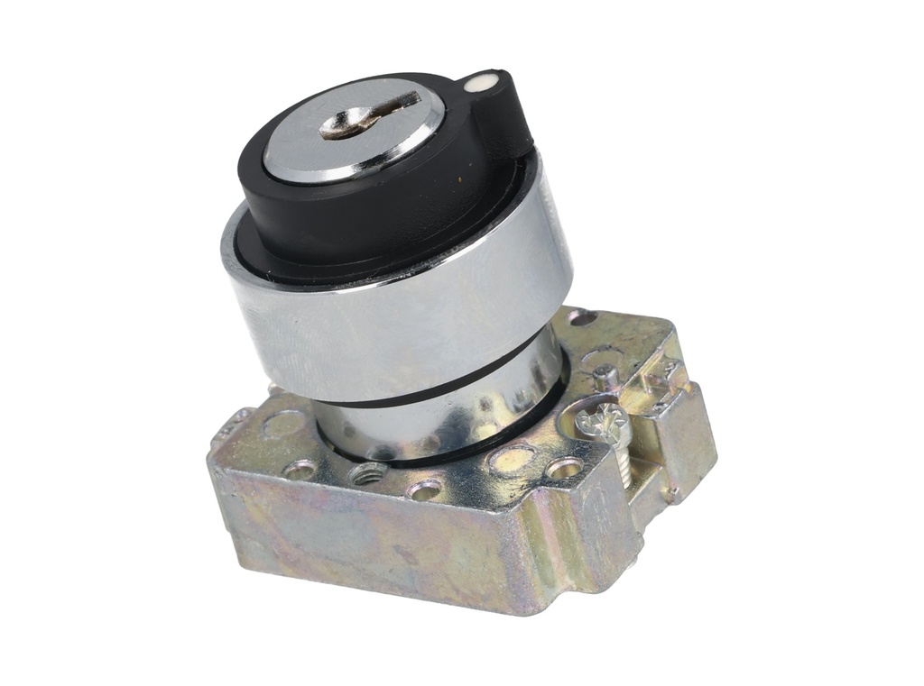 2AK2-01 — SELECTOR CON LLAVE 2 POSISIONES ICIONES FIJAS 22MM