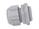 CG-PG21 — CONECTOR GLAND.PG21 19mm (3/4 ) POLIAM.GRIS INCLUYE TUERCA, BARRENO 1 1/8