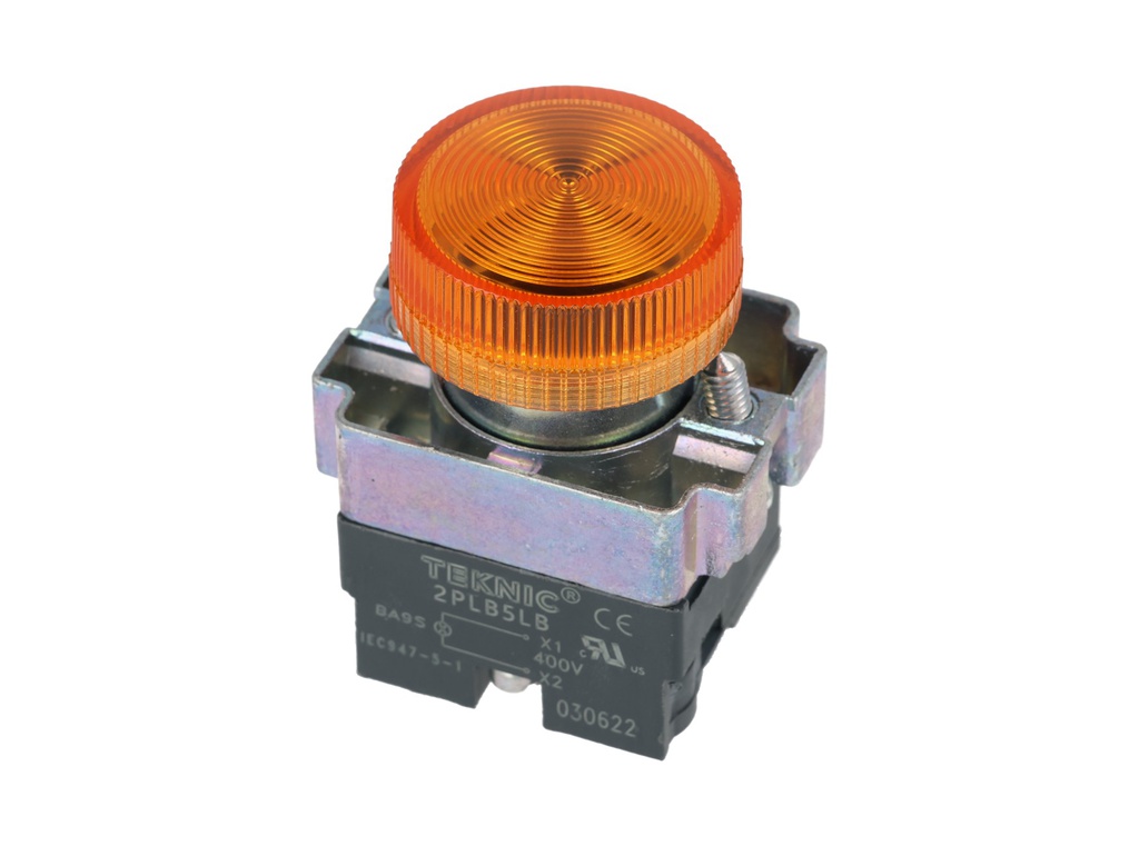 2PLB5LB-400 - LAMPARA INDICADORA AMBAR S/LED