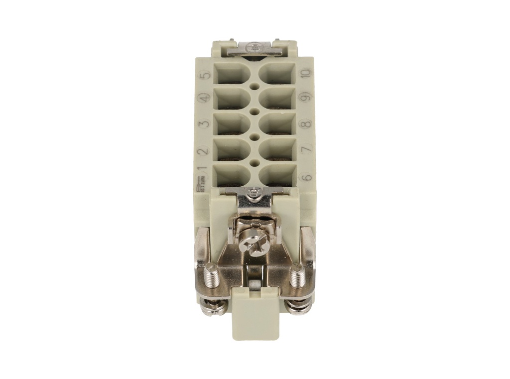 MCB-10P-10A — CONECTOR USO RUDO MACHO 10A 400V 10PIN (HEMBRA #FCB-10P-10A) 