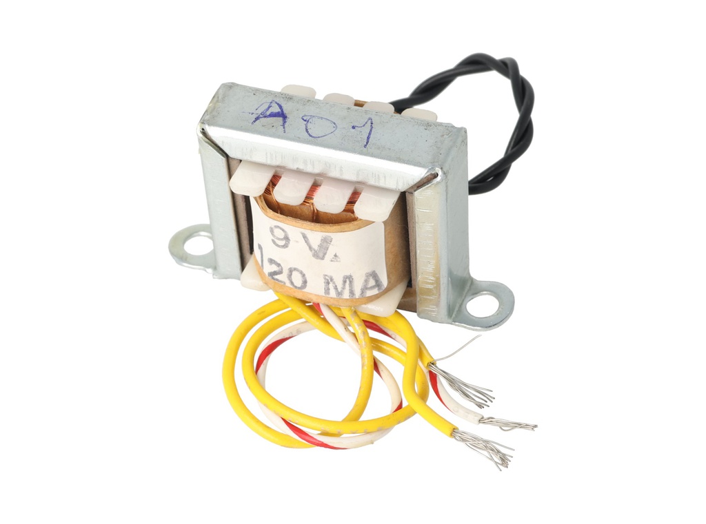 9V120MA/120V - TRANSFORMADOR 9V 120MA,ENTRADA 120VCA