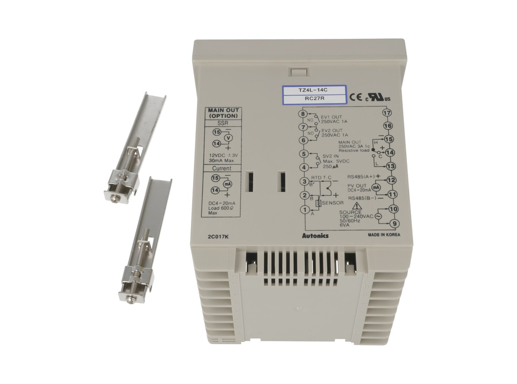 TZ4L-14C — CONTROLADOR DE TEMP. PID 100-240VCA, 96X96X100M, SALIDA/CORRIENTE.