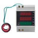 TP-D52-450/100KH — MEDIDOR DIGITAL VOLT/AMP, 200-450V/100A MONTAJE EN RIEL DIN, COSENO DE Fi, V, Hz, A, KWH, W, C/DONA INT. Y EXT.