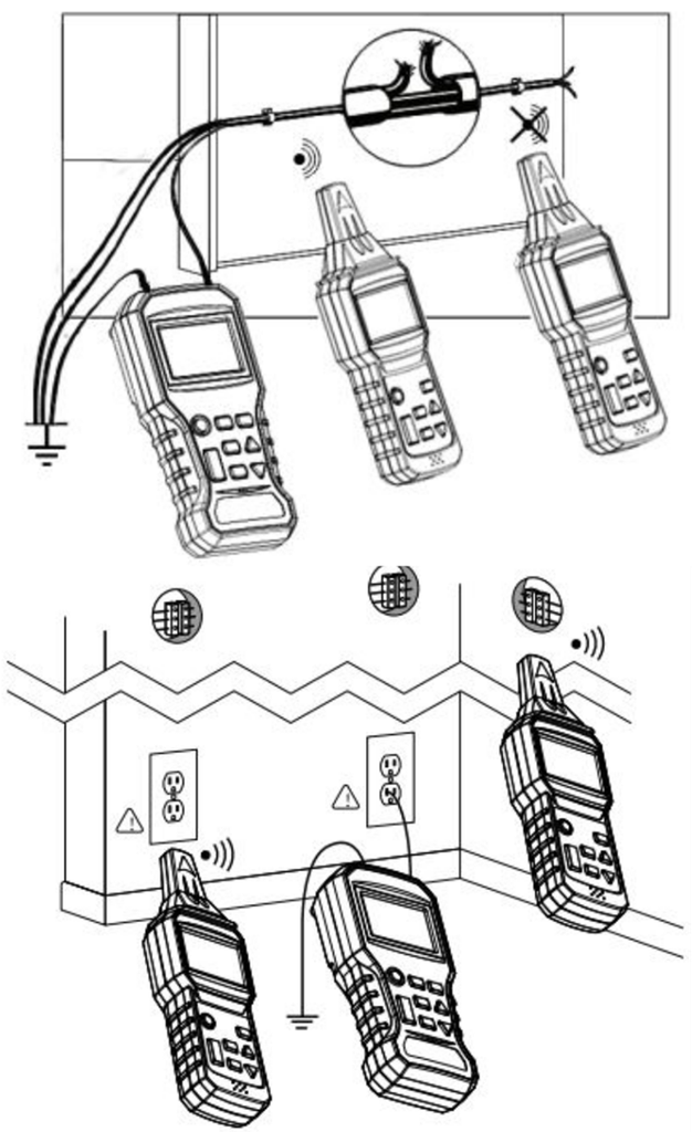 CLT600 - localizador y rastreador de cable, localiza y rastrea rápidamente cables y cables alimentados/sin alimentación en paredes, techos, suelos y exteriores subterráneos