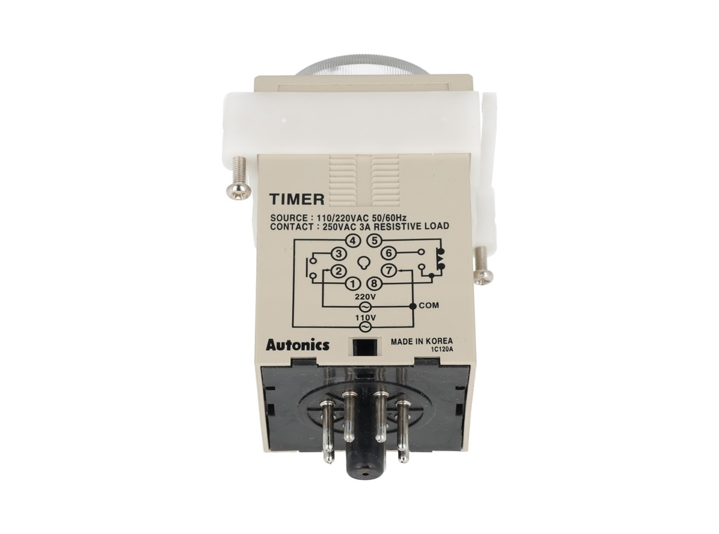 ATE-3H-110/220V — TEMPORIZADOR A 3H ON DELAY SPDT, SPST110/220VCA VER ATE8-43 EQUIV. T48N-03A 