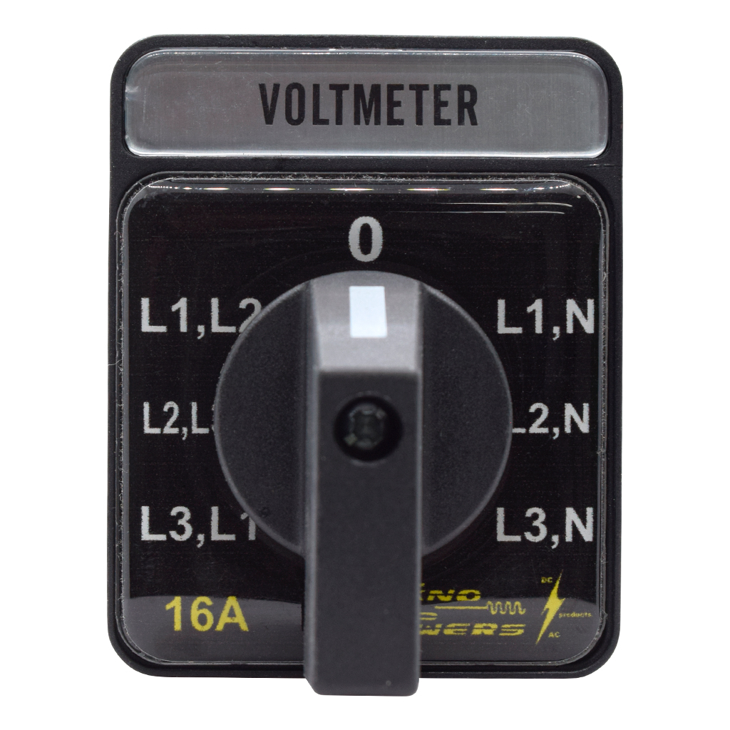 LW26-16YH53 — SELECTOR PARA VOLTIMETRO 16A, 7 POSICIONESTR-ST-RS-0-RN-SN-TN, 440V, 48X60mm