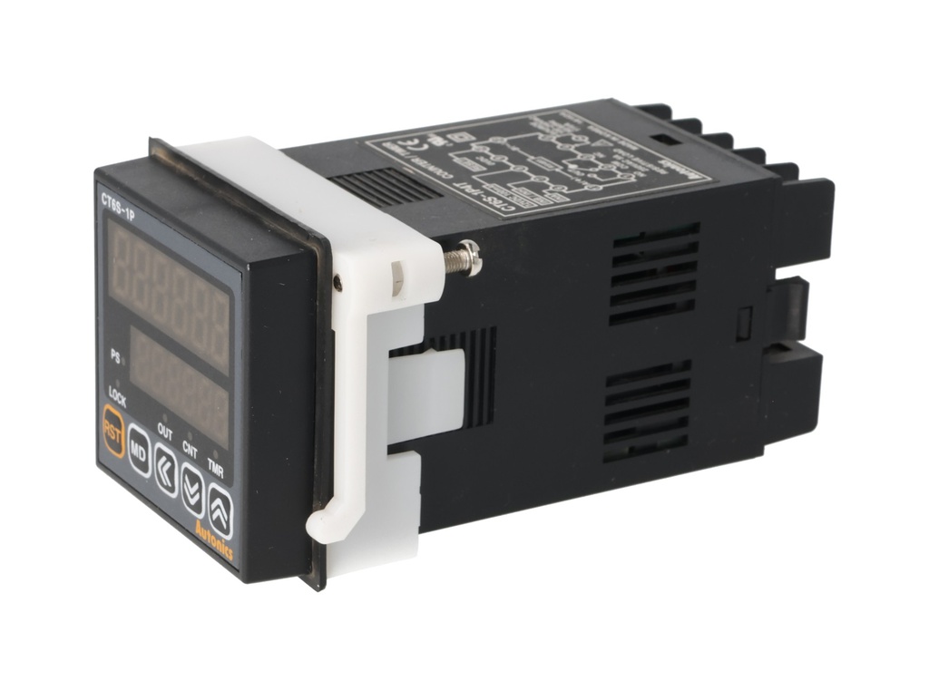 CT6S-1P4T — CONTADOR/TIMER 100-240VCA 1/16DIN 6D, 1PRESET RELAY, SALIDA NPN, RS485, 48X48mm