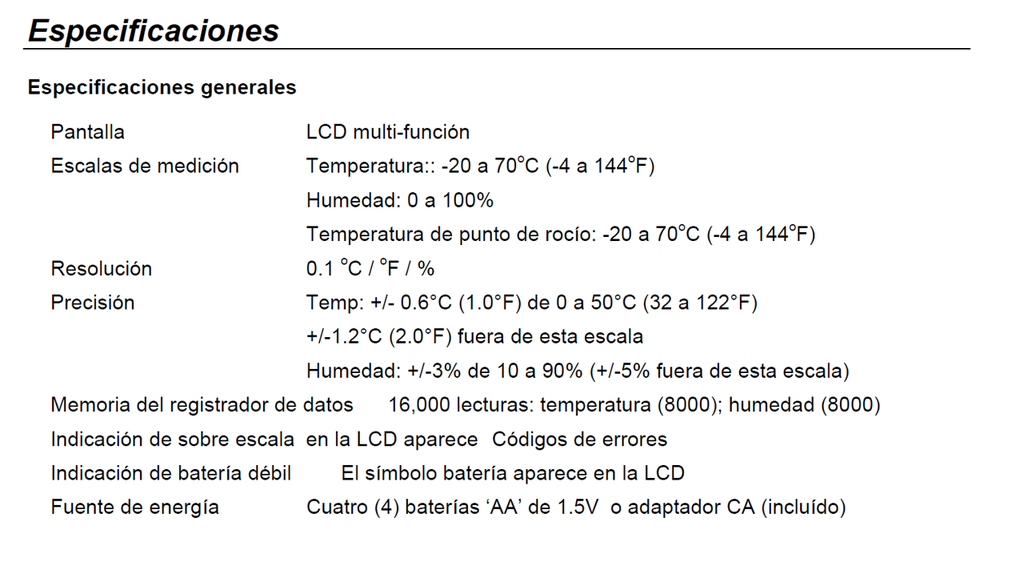 42280A - TERMOHIGROMETRO C/SOFTWARE