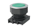 S3PF-P1G — BOTON PULSADOR RASANTE VERDE, 1A, 30mm, 110VCA/10A, 250VCA/6A