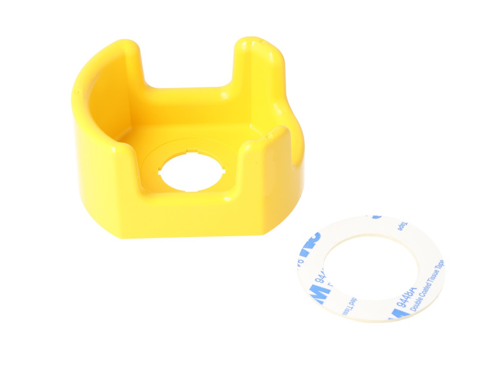 SA-EG2 — GUARDA DE PROTECCION PARA PULSADOR DE EMERGENCIA GRANDE, COLOR AMARILLO, DIMENSIONES D80mmx D22.5mm x 38.5mm
