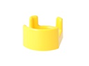 SA-EG2 — GUARDA DE PROTECCION PARA PULSADOR DE EMERGENCIA GRANDE, COLOR AMARILLO, DIMENSIONES D80mmx D22.5mm x 38.5mm