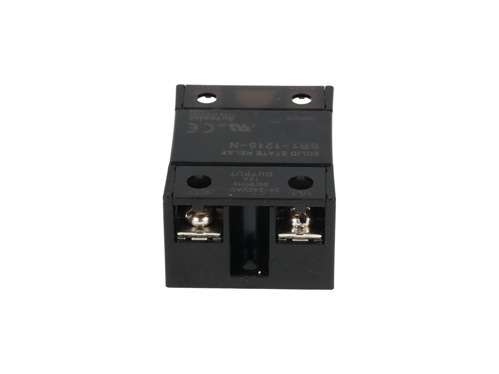 SR1-1215 — RELEVADOR DE ESTADO SOLIDO, 24-240VCA, ENTRADA 4-30VCC, 15A CRUCE DE CERO