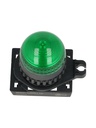 L2RR-L1G — LAMPARA PILOTO LED VERDE 22mm, TIPO DOMO, 