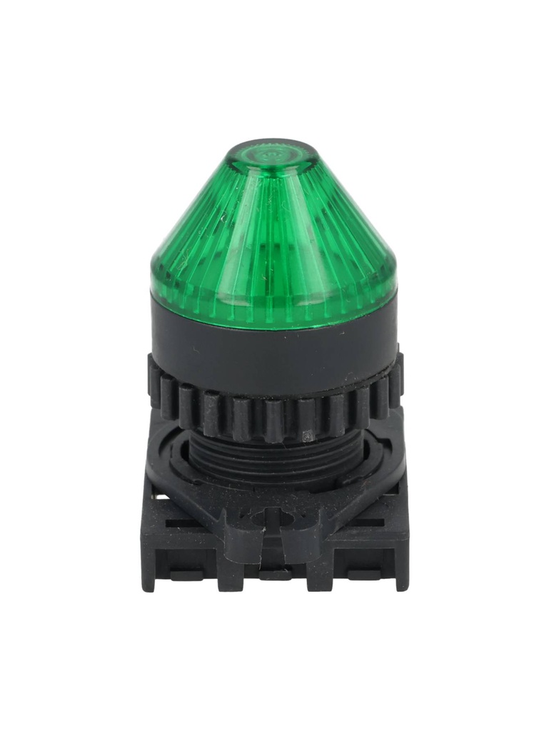 L2RR-L2G — LAMPARA PILOTO LED VERDE 22mm, TIPO PUNTA, 