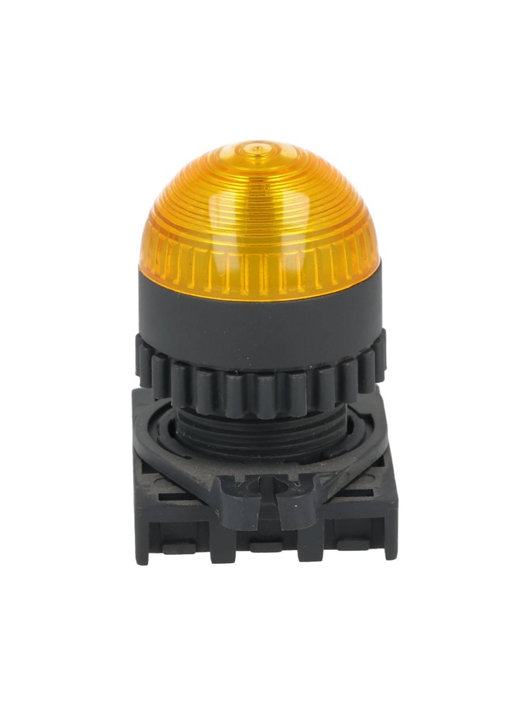 L2RR-L1Y — LAMPARA PILOTO LED AMARILLO 22mm, TIPO DOMO, 