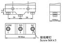 XZ-15GW22-B — MICROSWITCH MINIATURA PALANCA CORTA ROLD, ANA METALICA 1NA+1NC 15A/125V