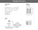 SL7-L-R — MODULO DE LUZ FIJA ROJA  HASTA 250VAC/DC