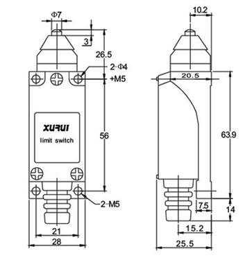 XZ-8/111 — MICROSWITCH DE FINAL DE CARRERA PIN