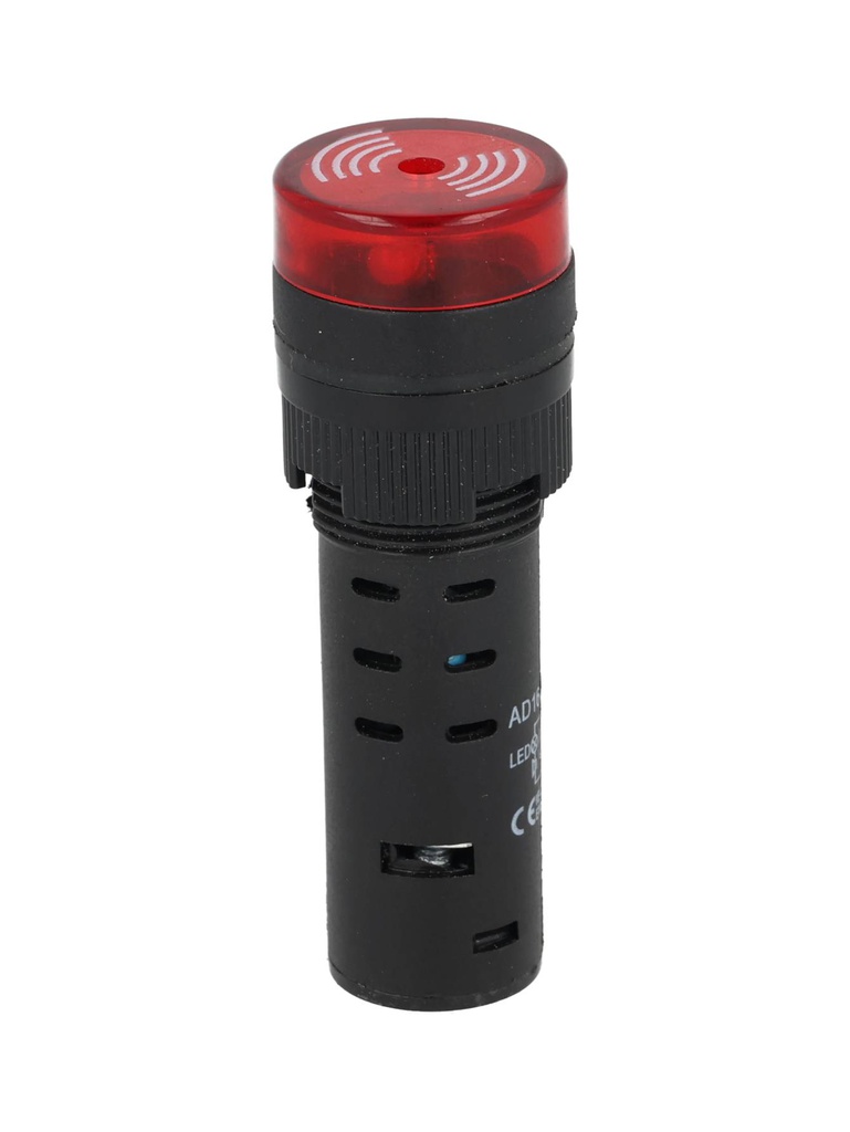 BLIR16R-12/24V — BUZZER INTERMITENTE 16MM ROJO 12-24V 85DB "NO SON A PUEBA DE EXPLOSIÓN!