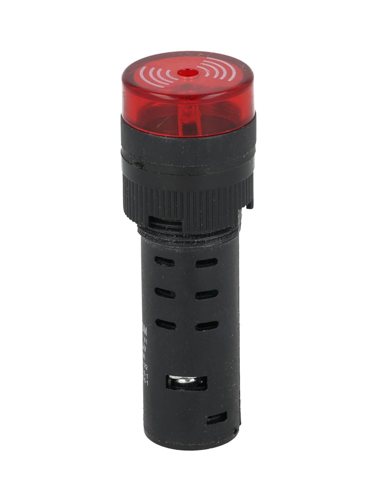 BLIR220V-16  — BUZZER INTERMITENTE ROJO 16MM 220VCA, 85DB, 50/60Hz