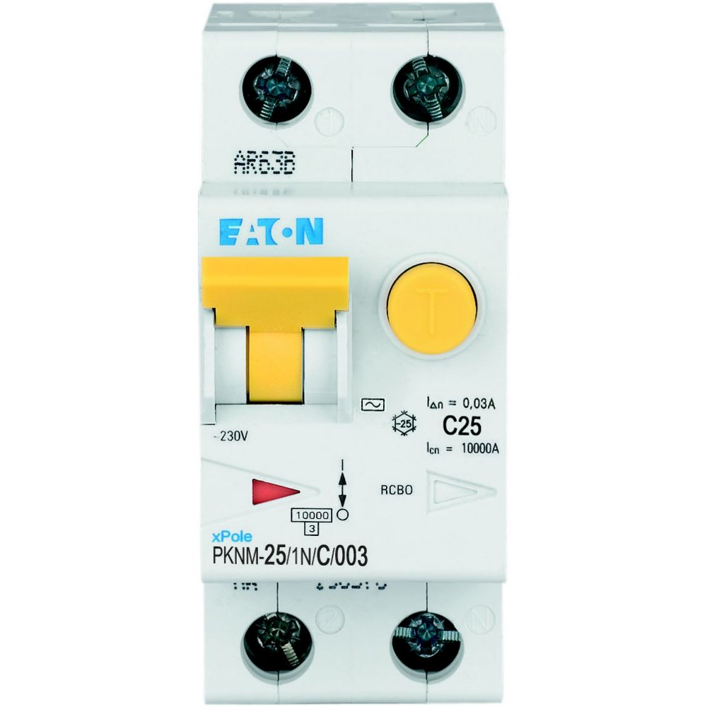 PKNM-25/1N/C/003 — BREAKER 25 A, 30 mA COMBINADO + DIFERENC