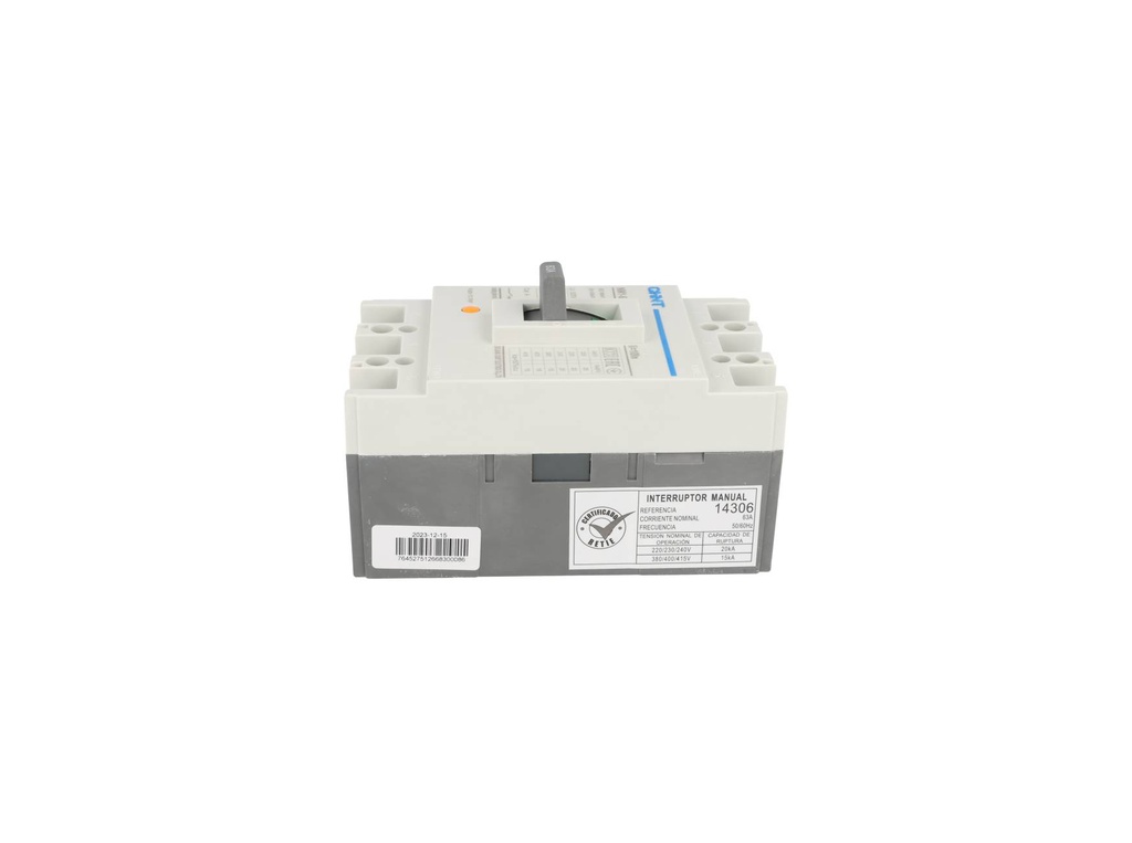 NM1-63S-63A — BREAKER 3X63A 15KA/415V 20KA/240V 415V