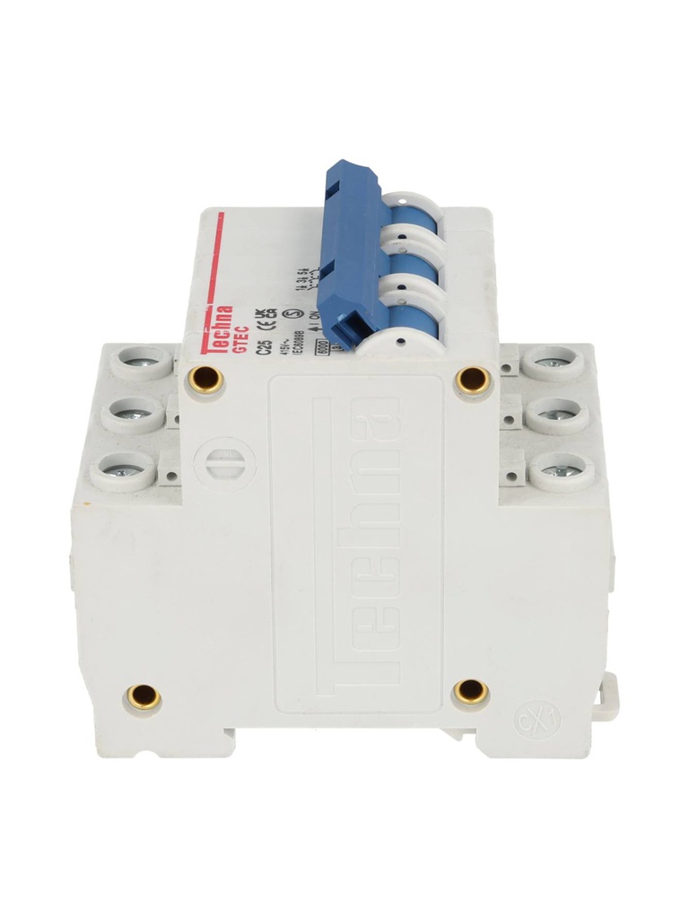 3C25 — INTERRUPTOR MINIATURA 3P 25AMP 440VCA PARA RIEL CURVA C