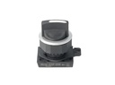 S3SF-S5W — SWITCH SELECTOR BLANCO MANIJA CORTA, 30mm, 3 POSICIONES Y RETORNO
