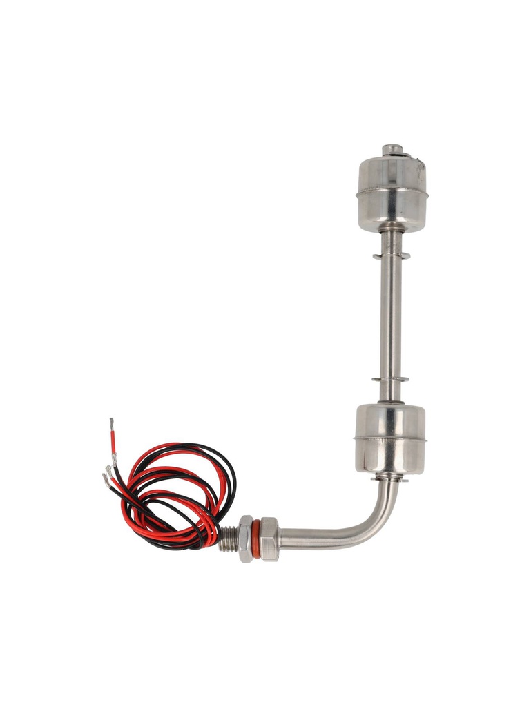 TP-L2SC-150 — FLOTADOR DOBLE CURVO DE NIVEL 150MM  ACERO INOXIDABLE 304, 200Cº 240VCA/100VCD/2A ROSCA 1/8"