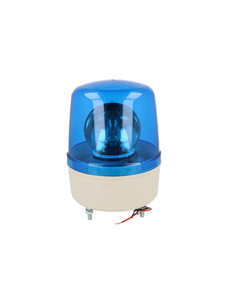 AVGB-10-B — FAROLA IND. ROTATIVA 135MM C/ALARMA AZUL