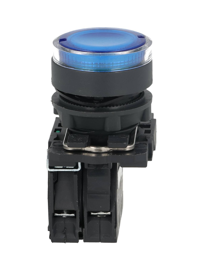 TP-XB5-LB — BOTON PULSADOR PLASTICO CON LED AZUL NA22mm 220/240VCA *NO SON A PRUEBA DE EXPLOSION*