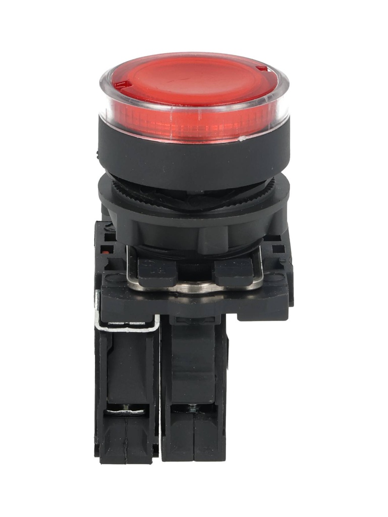 TP-XB5-LR — BOTON PULSADOR PLASTICO CON LED ROJO NC22mm 220/240VCA *NO SON A PRUEBA DE EXPLOSION*