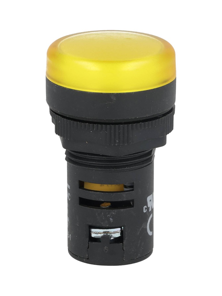 NP16-22DSY — LAMPARA PILOTO TIPO LED UL 220VAC, ø22mmCOLOR AMARILLO *NO SON A PRUEBA DE EXPLOSION*