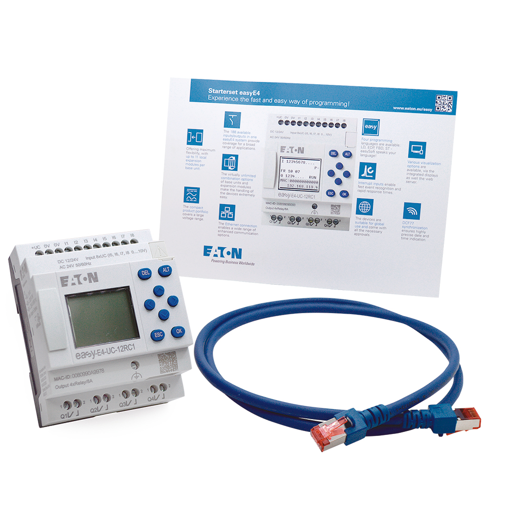 EASY-BOX-E4-UC1 — SOFTWARE Y KIT DE INICIO, 8E/P, 4O/P, 28, 8 V EN CONFORMIDAD CON ROHS: NA