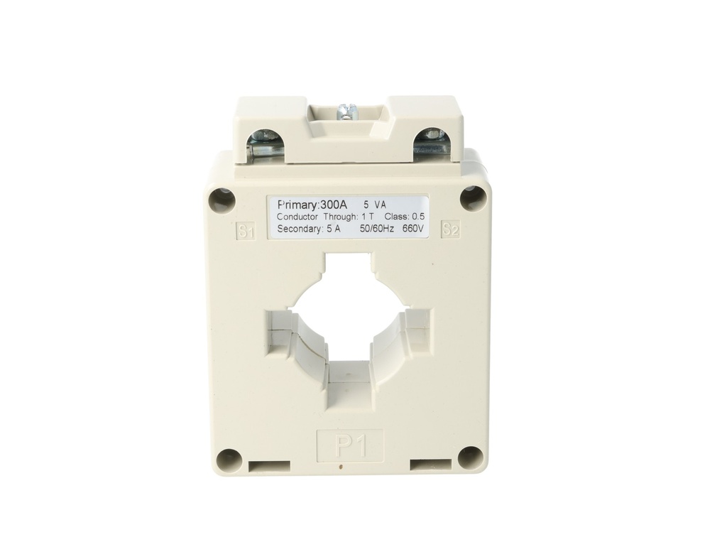 MSQ40-300-5 — TRANSFORMADOR DE CORRIENTE (DONA) 300/5A VENTANA 40 X 10mm, 660VMAX. CLASE 1.5