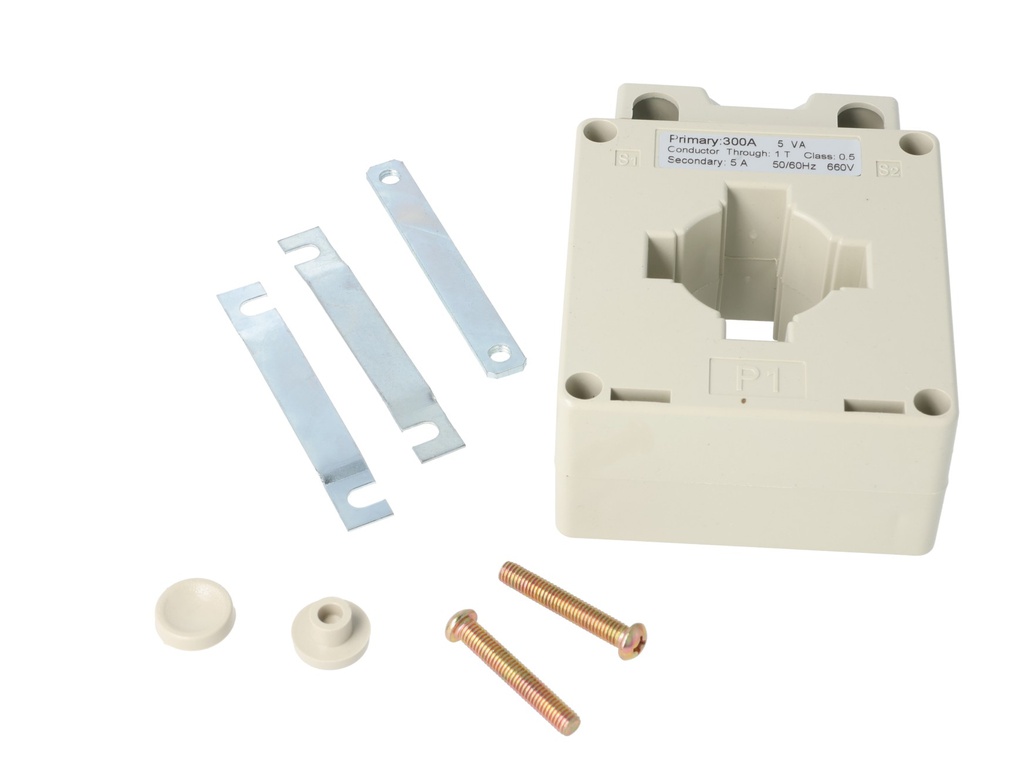 MSQ40-300-5 — TRANSFORMADOR DE CORRIENTE (DONA) 300/5A VENTANA 40 X 10mm, 660VMAX. CLASE 1.5