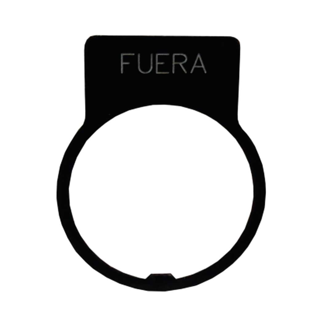 LP14SP — 30MM PLACA LEYENDA  FUERA