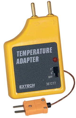 381277 — ADAPTADOR DE TEMPERATURA K PARA MULTIMETRO (-20, 1370°C) , 1MV/°C