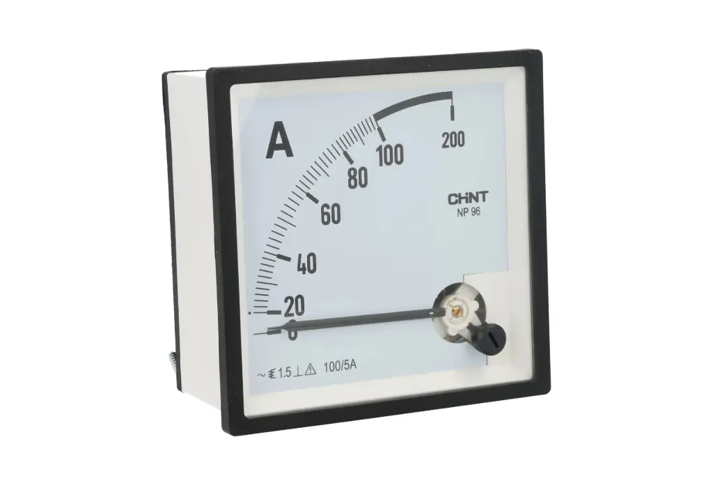 NP96-A-100/5 — AMPERIMETRO ANALOGO 0-100A/5, 96 X 96MM