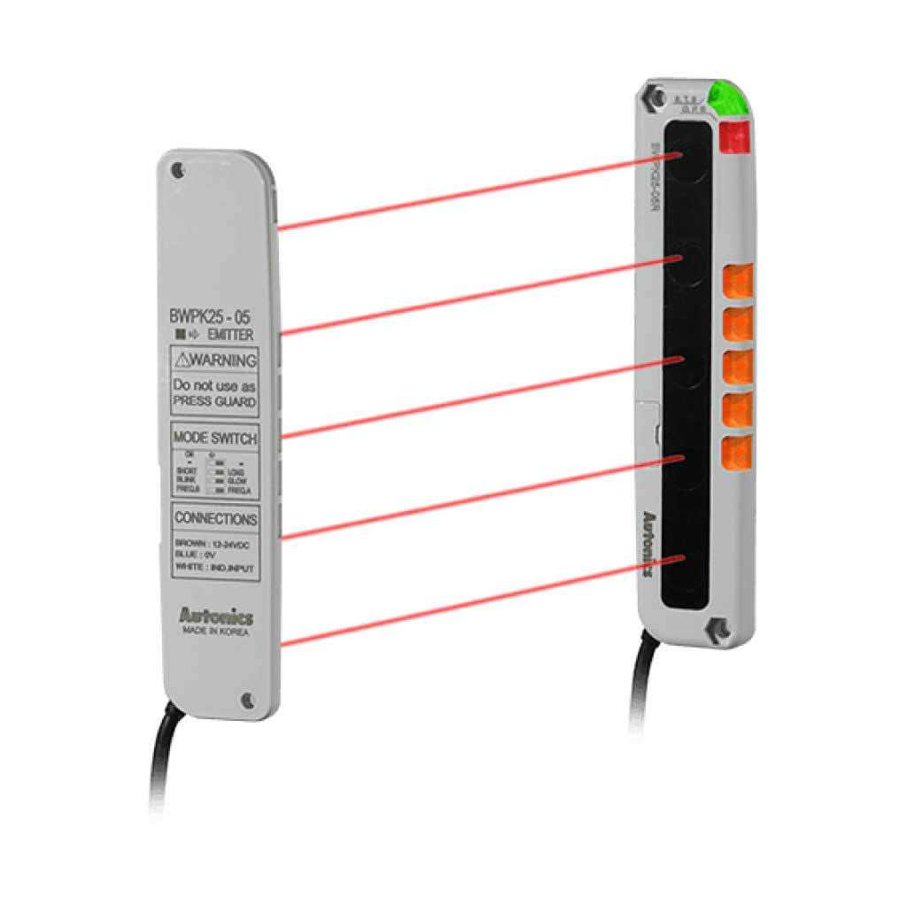 BWPK-25-05 — BARRERA DE SEGURIDAD NPN DISTANCIA 0.1-3METROS 12-24VCD