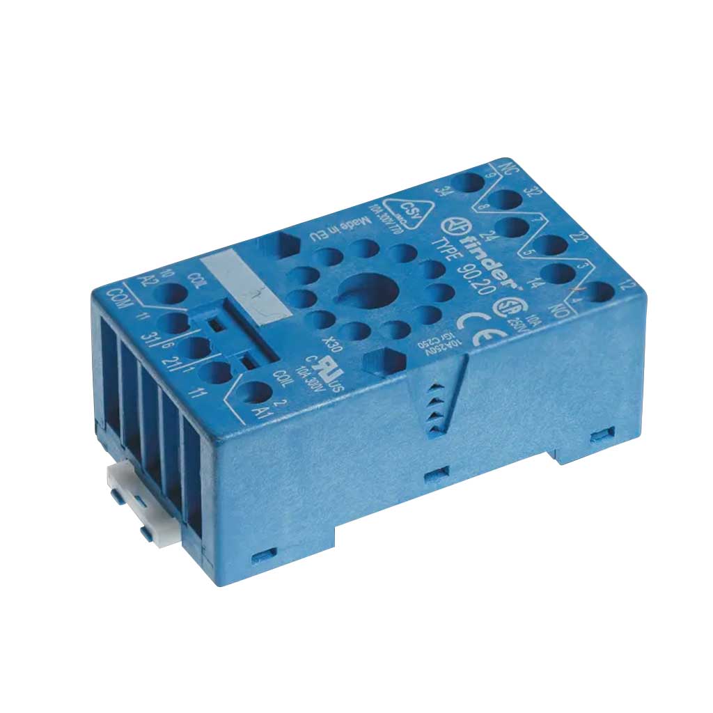 9020SMA - BASE 8PIN P/REL.SERIE 60.12 AZUL