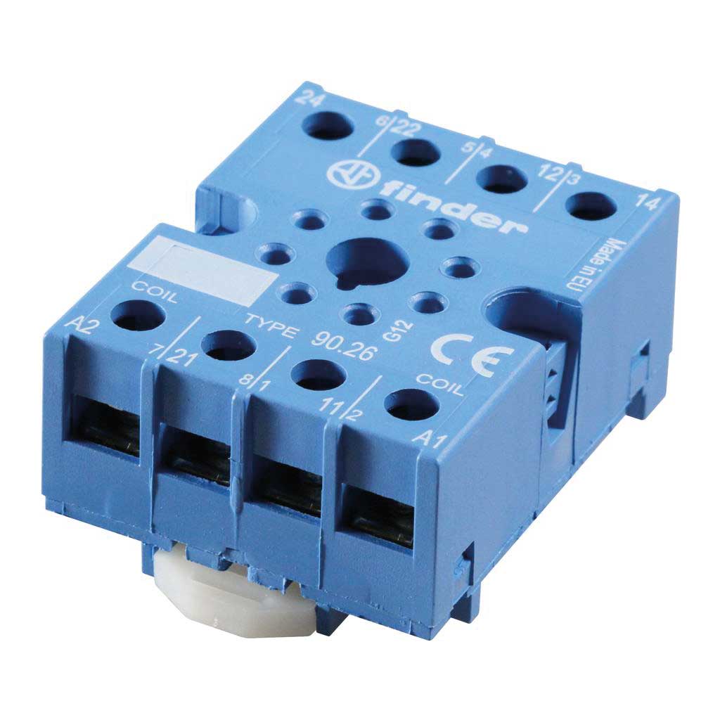 9026SMA — BASE 8PIN P/SERIE 60.12 AZUL 10A/250VCA