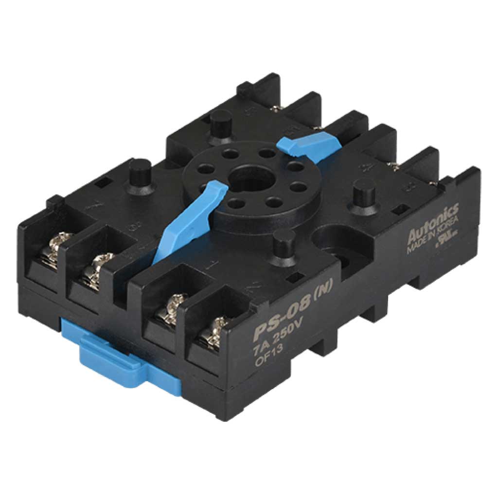 PS-08 — PS-08 — BASE P/RELEVADOR 8 PIN MONTAJE EN RIEL