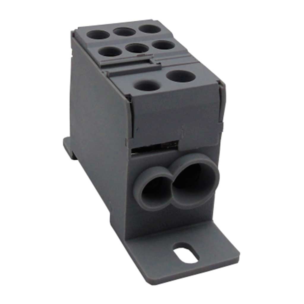 DB35 — BLOCK DE DISTRIBUCION 1 ENTRADA 8-2 AWGSALIDA 6X14-6 AWG 115AMP