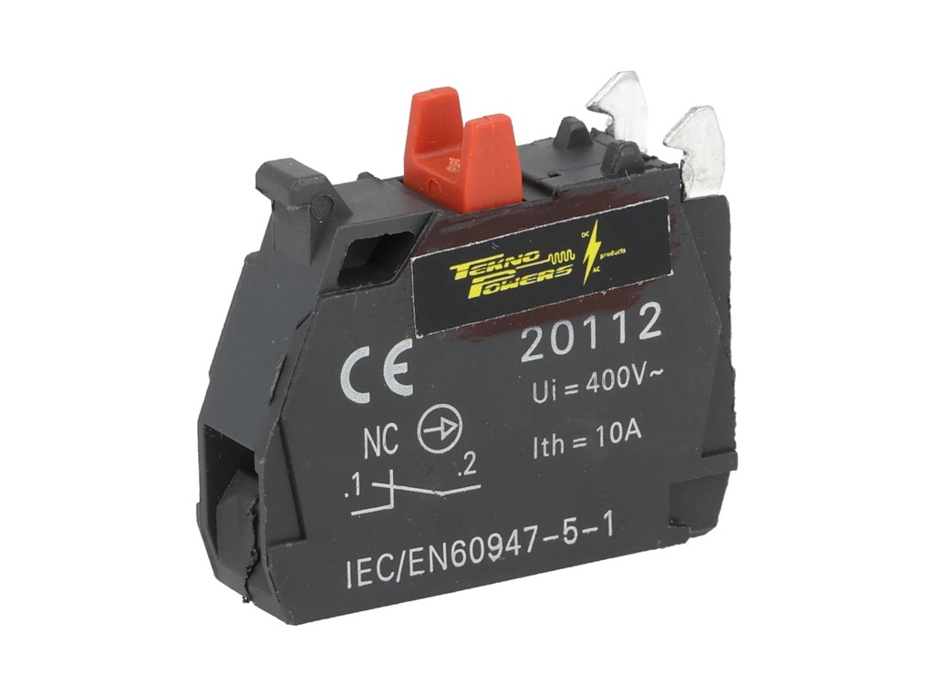 TP-B22XB4NC — BLOQUE DE CONTACTO NC 10A 400VCA*NO SON A PRUEBA DE EXPLOSION*